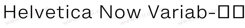 Helvetica Now Variab字体转换